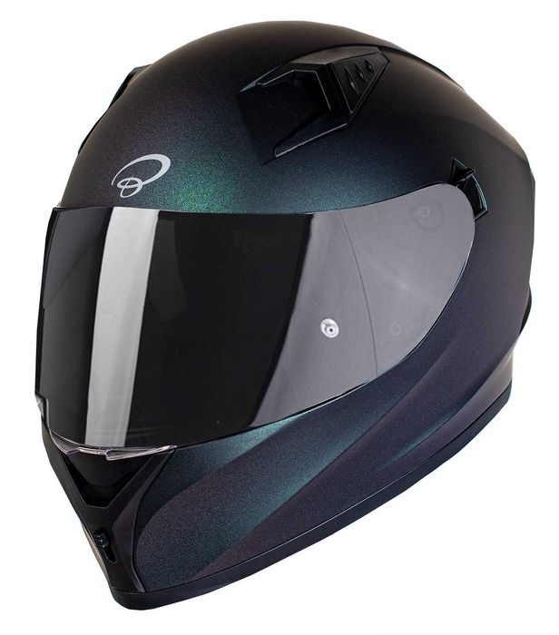 Casca moto NOUA Black Atom Albastru Cameleon marimi de la XS la XXL