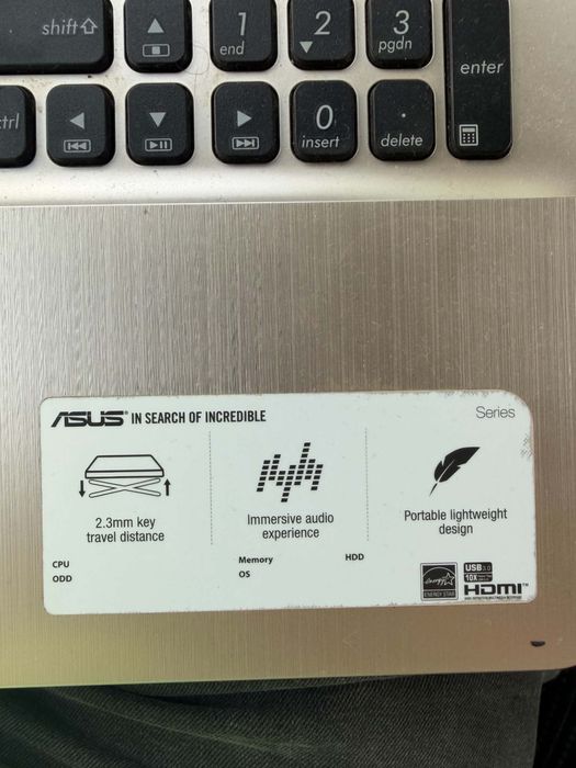 Laptop Asus X541UVK