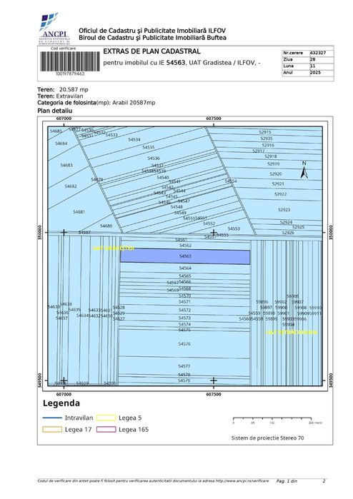 Teren extravilan Gradistea, Ilfov