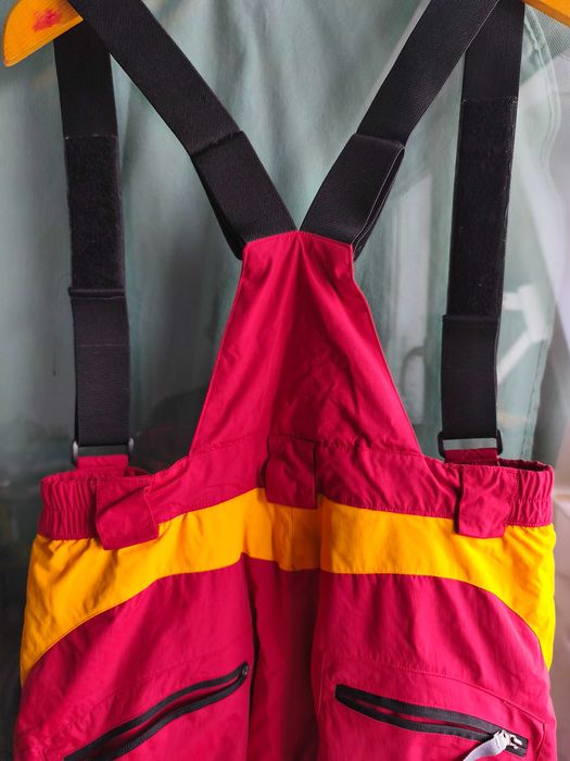 Pantaloni schi Techtonika rosu-mustar