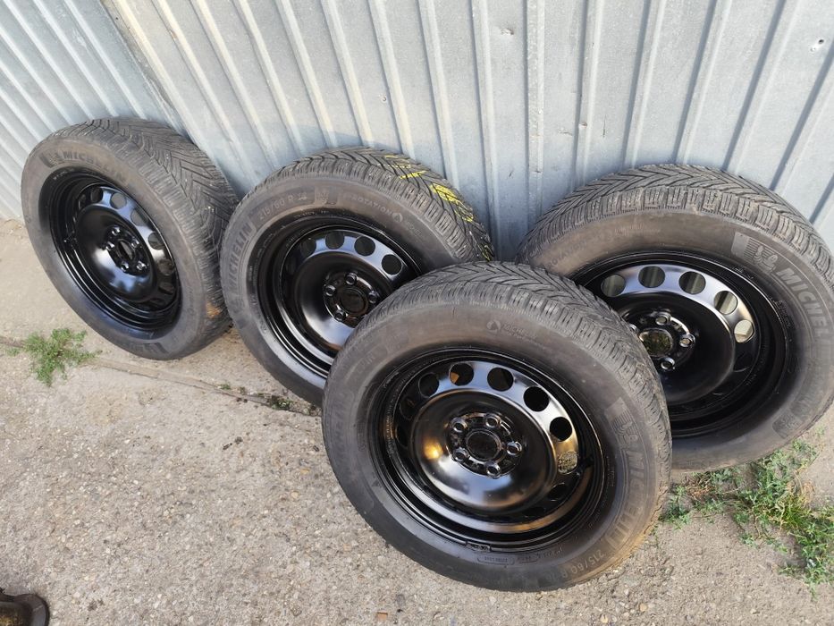 Jante roti 5×112 R16 Passat b8 B7 B6 Touran Sharan Seat Skoda anvelope 215 60 R16 iarna Michelin