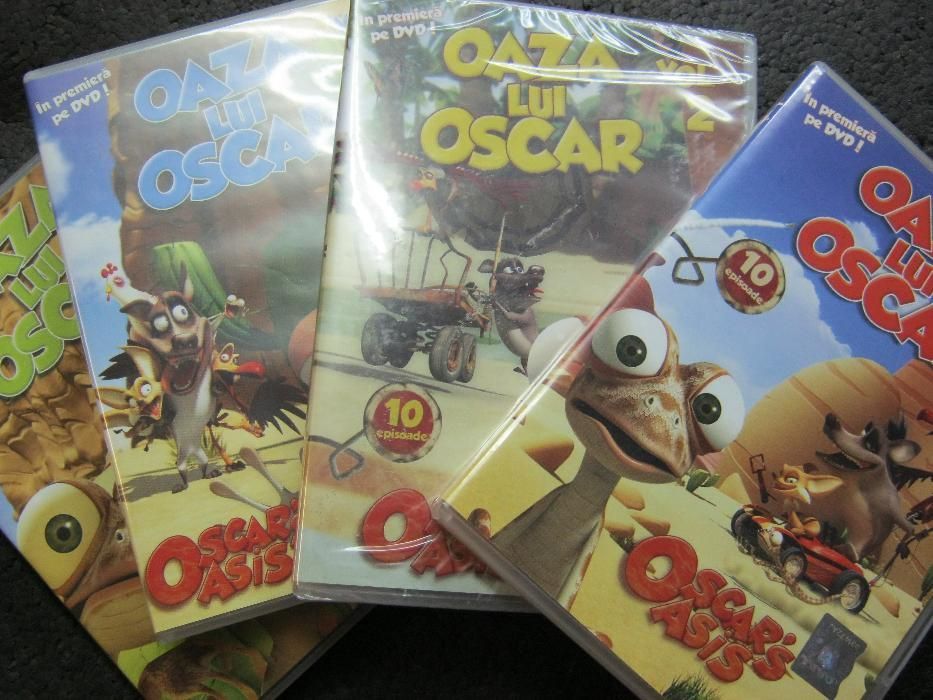 Set de 4 DVD,OAZA lui OSCAR,desene animate. Arad • OLX.ro