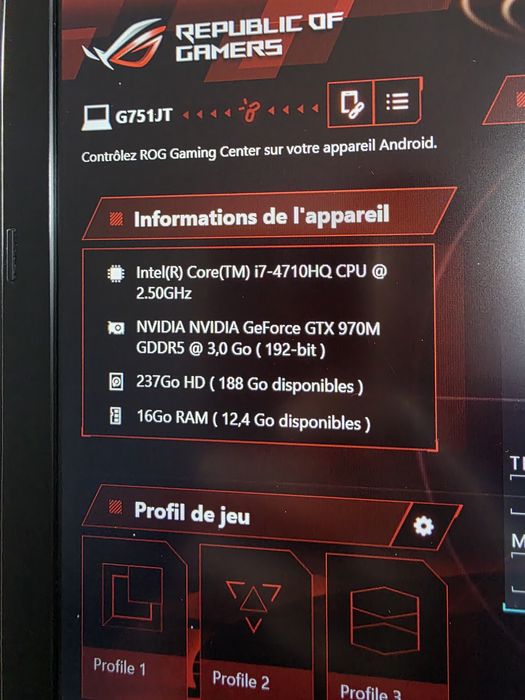 Asus Rog G751JT i7