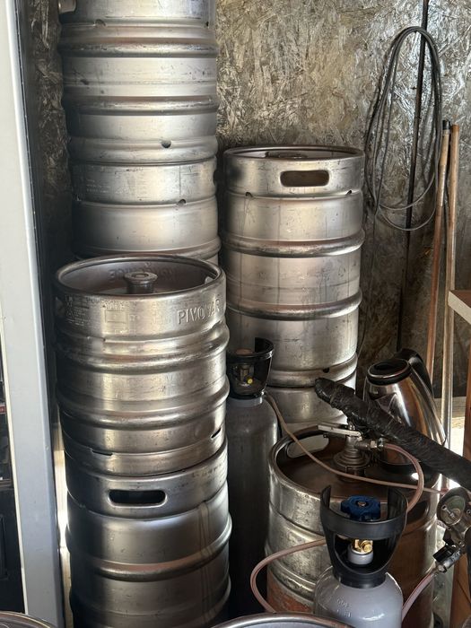 Set 10 Butoaie Bere Inox 50L (KEG) – Goale