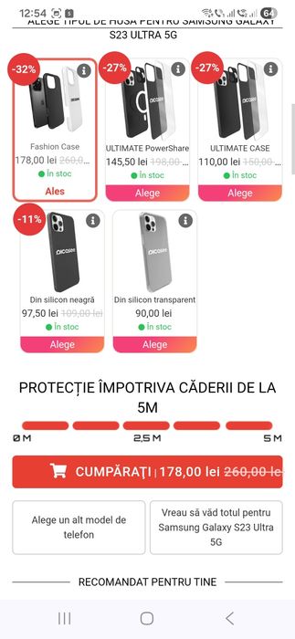 Husa lux Picasee Samsung Galaxy S23Ultra rezistenta caderi 5 m