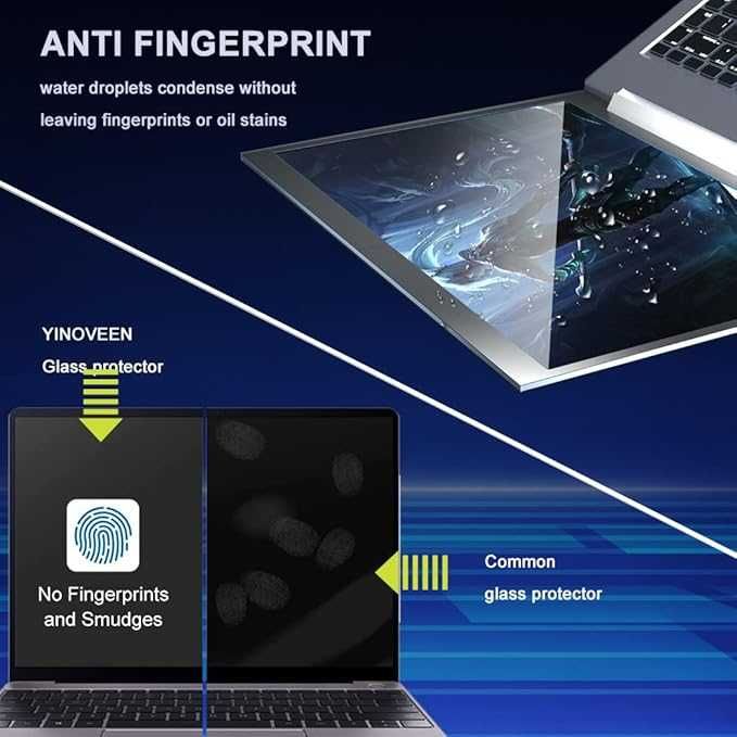 Ecran Protectie Sticla YINOVEEN Tempered Glass Screen Pro pt Dell Inspiron 14 2in1 7420 7425 7430 7435 2 buc NOU