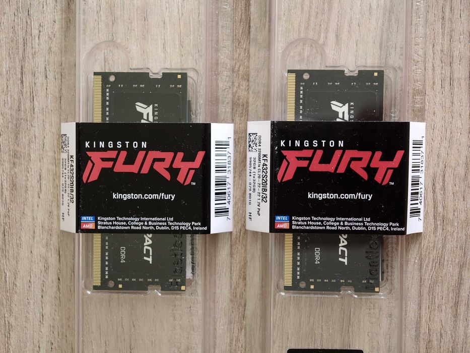 Kingston FURY Impact DDR4 64GB (2 x 32GB) SODIMM KF432S20IB/32 памет за лаптопи и Mini PC