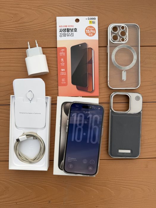 Продам iPhone 15 Pro 128Gb Natural Titanium, EAC, ЧЕК ЕСТЬ!