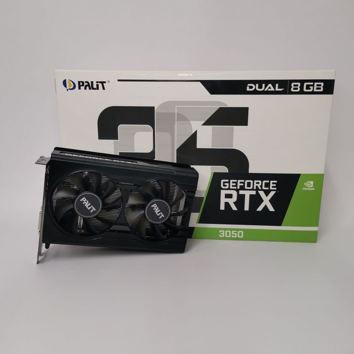 Видеокарта Palit GeForce RTX 3050 Dual, 8 GB, (новая)