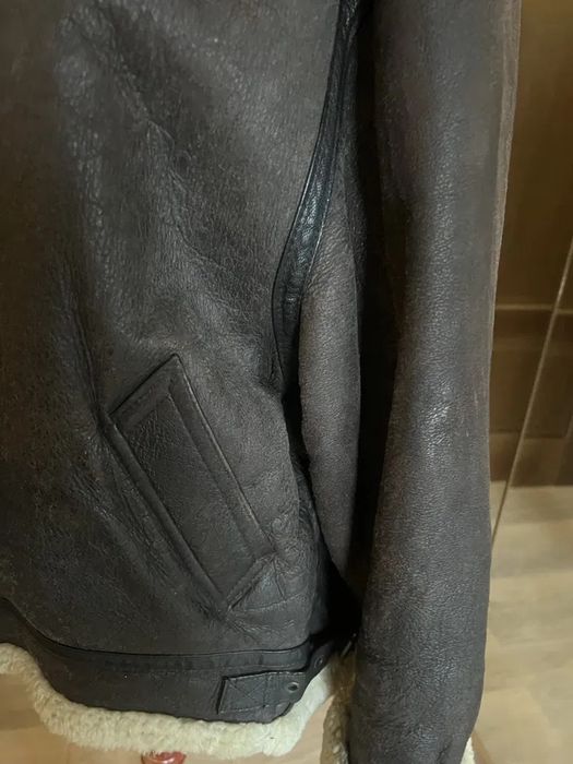 Cojoc Aviator jacket shearling( piele si blana nat)