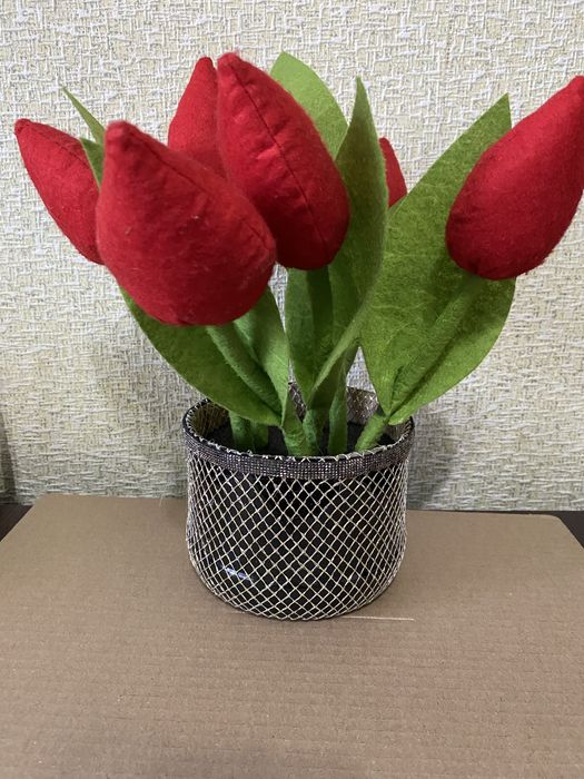 Тюльпаны из фетра