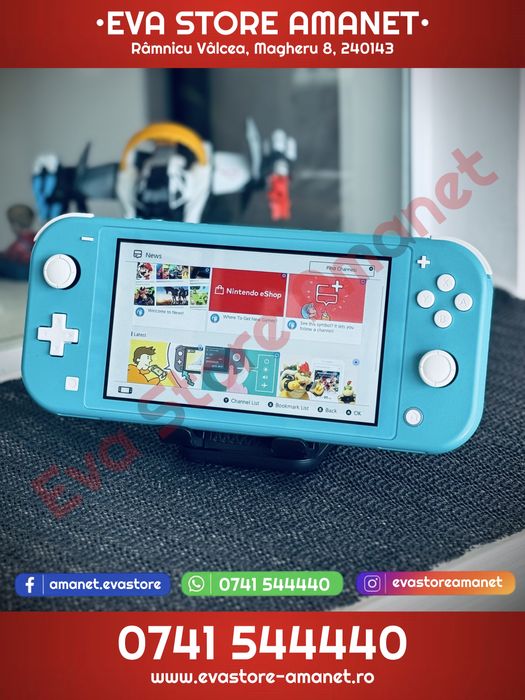 Consola Gaming Portabila NINTENDO Switch Lite Turquoise 32GB HDH-001