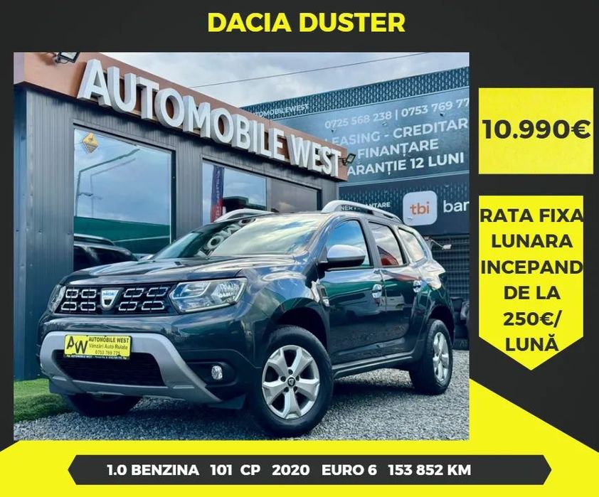 Dacia Duster 150.000 KM | Rate cu AVANS 0 | An fabricatie  2020