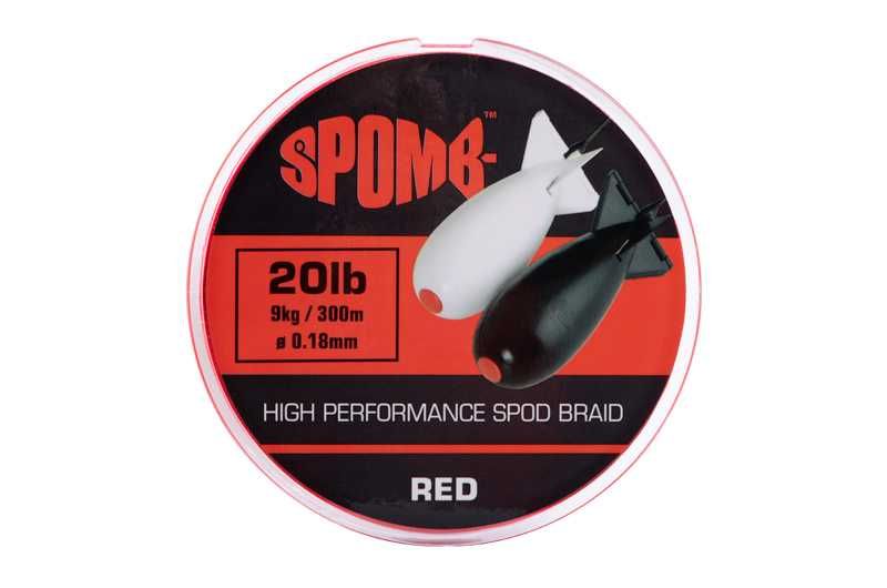 Плетено влакно за спод Spomb Braid 300m 9kg 20lb RED 0.18mm