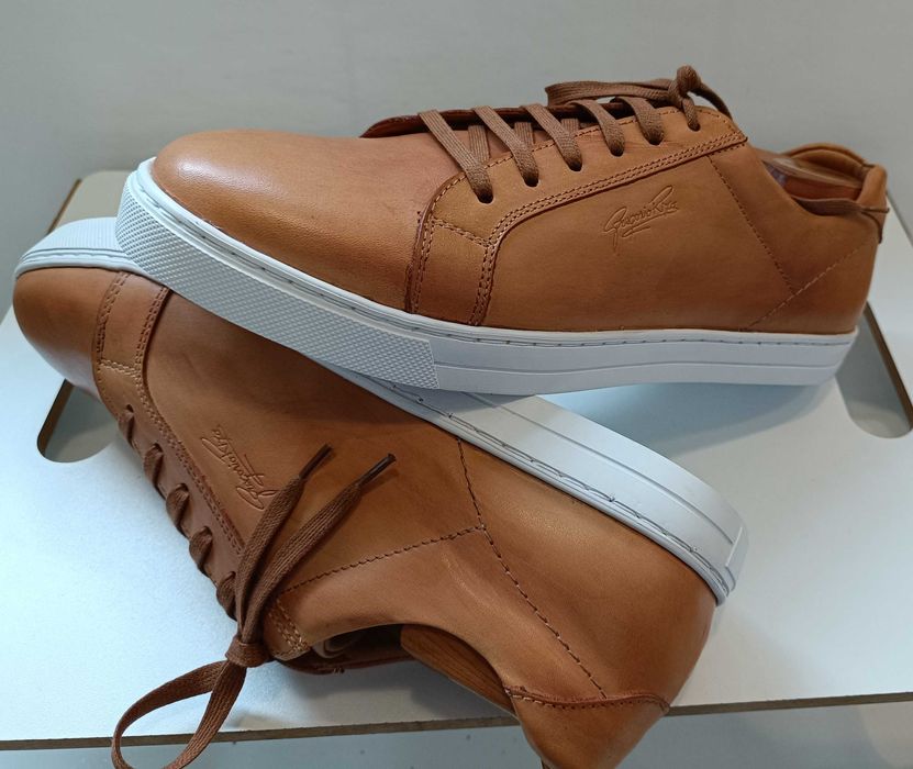 Pantofi sport casual 39 39.5 lucrati manual G. Rizo NOI piele naturala