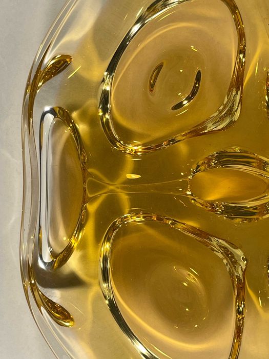 fructiera bol farfurie platou vas sticla cristal Murano art deco jugendstil midcentury art nouveau bauhaus