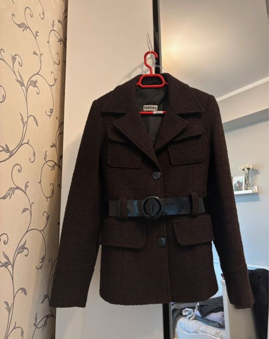 Paltonas elegant cu 80% lână - Santana