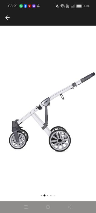 Cărucior Anex Sport 3 în 1 Nebulas Blue – set complet