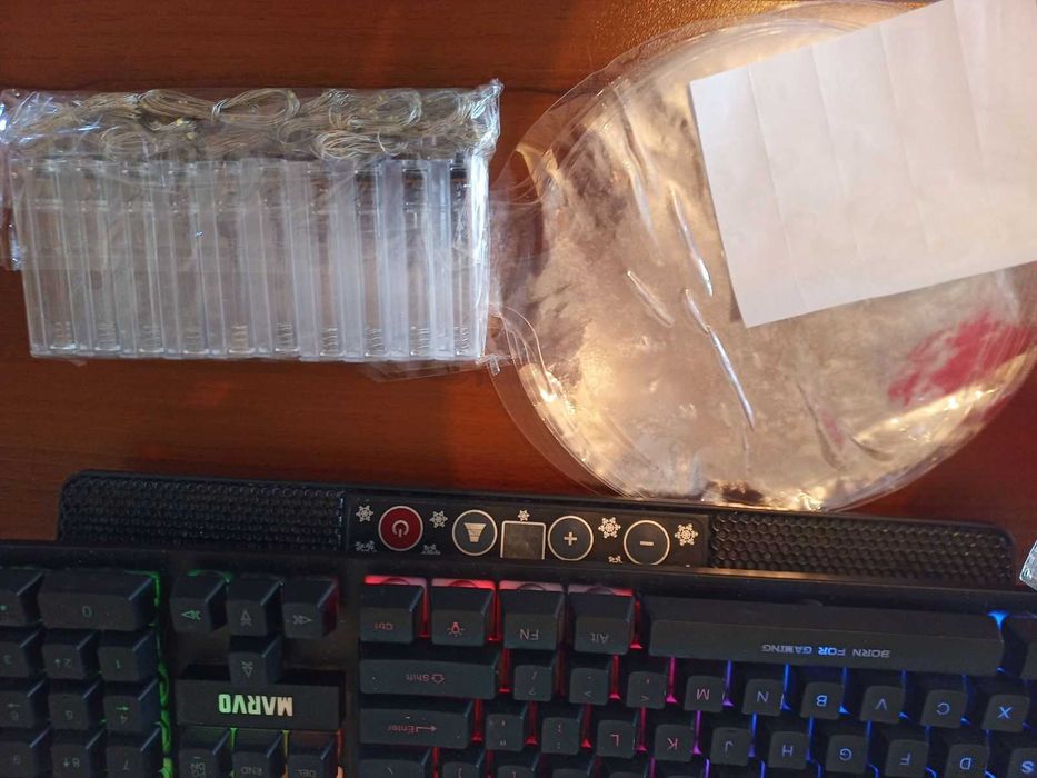 Балони светещи 10 бр - за с хелий, включени лепенки и лампички #парти