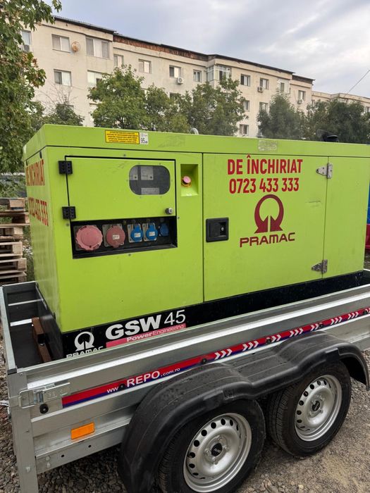 Generator trifazic 45 kW de închiriat