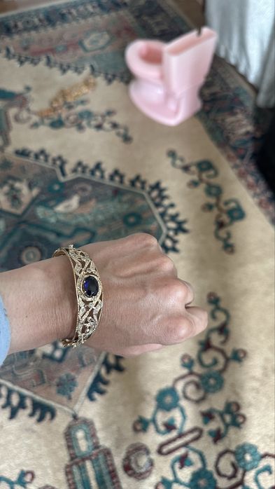 Золотой браслет с бриллиантоми