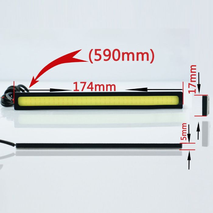 Set 8x lumini LED tuning auto masina DRL SuperBright 6 culori +CADOU!