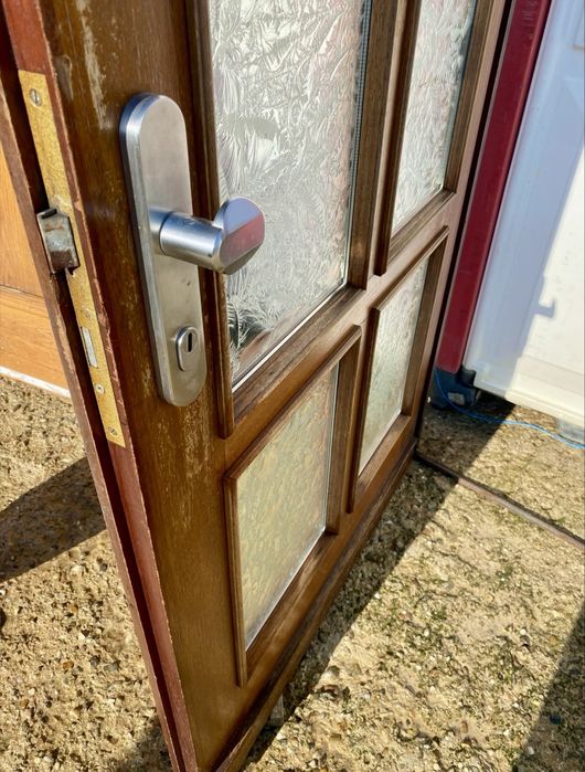 Usa intrare casa lemn masiv termopan H 223 x L 113 Germania