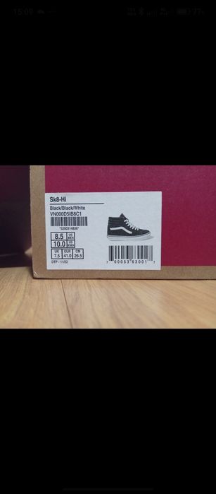 Vans Sk8 Hi Negru si Alb