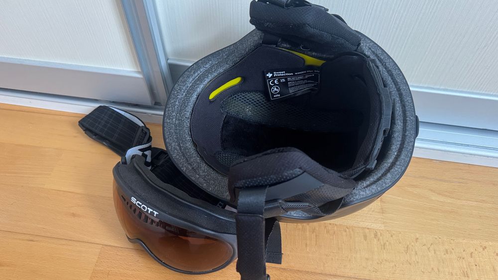 Set casca sweet protection S M mips ochelari scott 53 56 ski snowboard