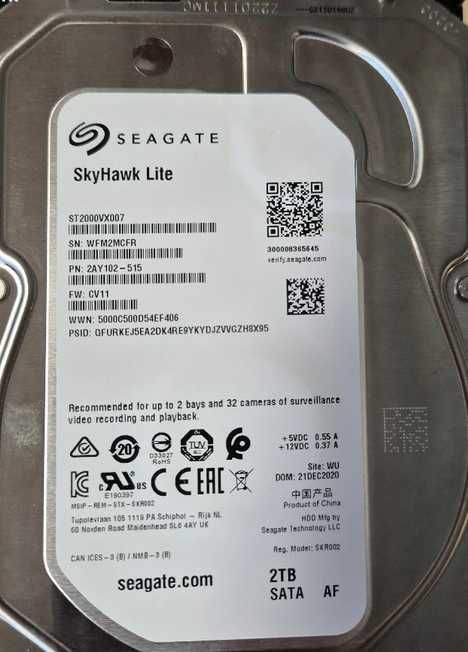 Хард диск 2TB Seagate SkyHawk Lite