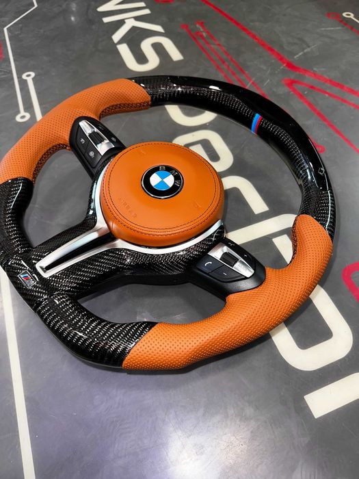Volan M BMW CARBON / LED / Vibratii / Incalzire / DISTRONIC! SERIA F/E