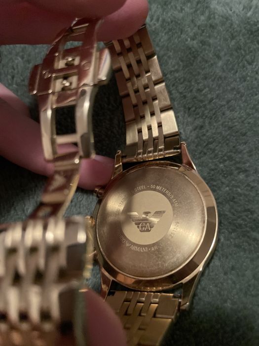 Ceas emporio Armani auriu cu negru