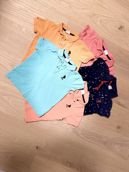 Детски поло тениски U.S. Polo Assn. – комплект 5 бр.