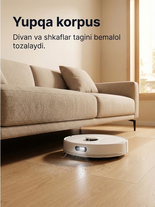 Робот-пылесос Xiaomi Robot Vacuum H40 с автоочисткой и влажной уборкой