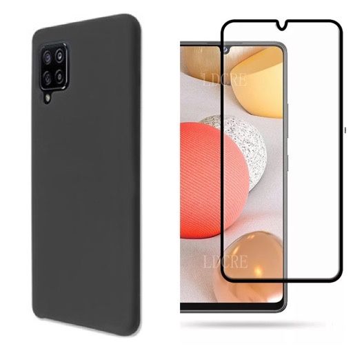 Husa + Folie Sticla Hard Glass Samsung A12/A13/A14/A15/A06/A16/A07/A17