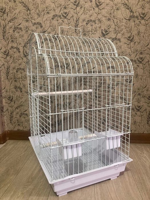Клетка белая для попугаев