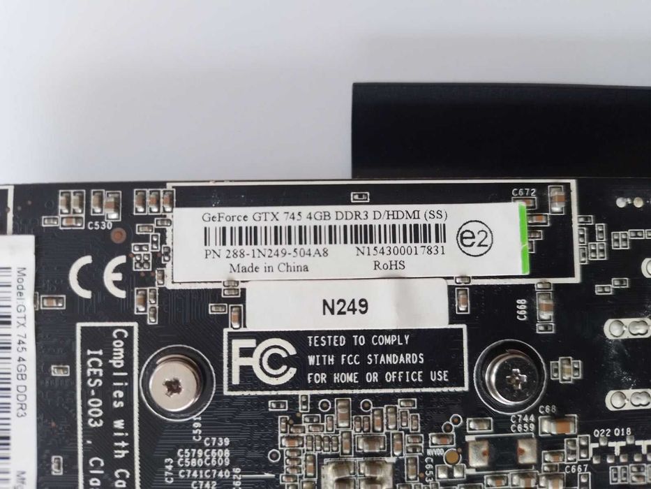 Видеокарта Zotac GeForce GTX 745, 4 GB, 128 bit, PCIE 3.0 x16, HDMI