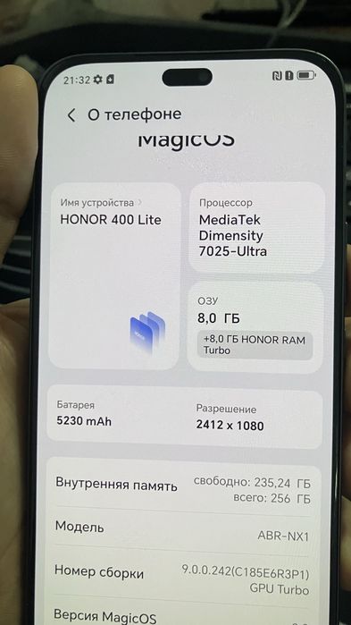 HONOR 400 Lite почти новый