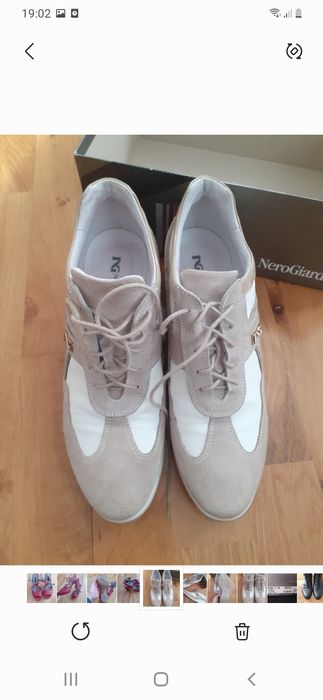 Adidasi piele,nero giardini,