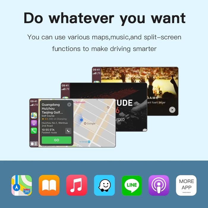 Interfata Carplay Android Auto Audi MMI 3G, A1, A3, A4, A5, A6, A7, Q5
