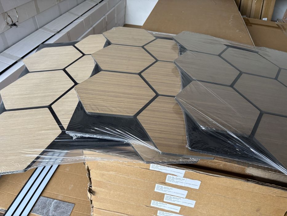 MDF ламперия пчелна пита. Шумоизолиращ панел за декор на стени