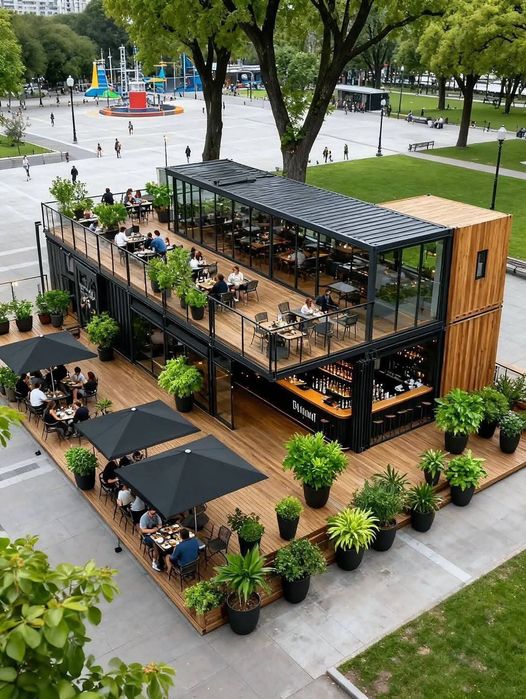 Konteynerdan dukon, dacha, kafe