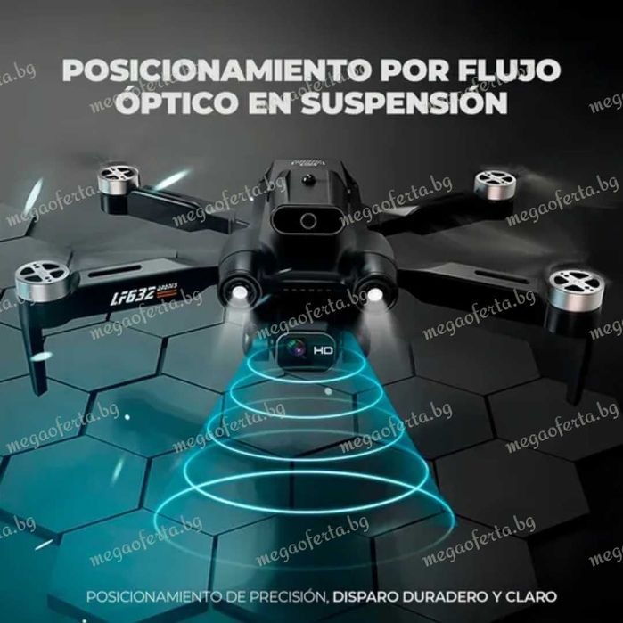 Интелигентен дрон LF632 Квадрокоптер завъртане на 360 градуса 8K HD 5G