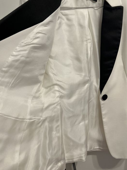 Sacou Alb/Negru Zara