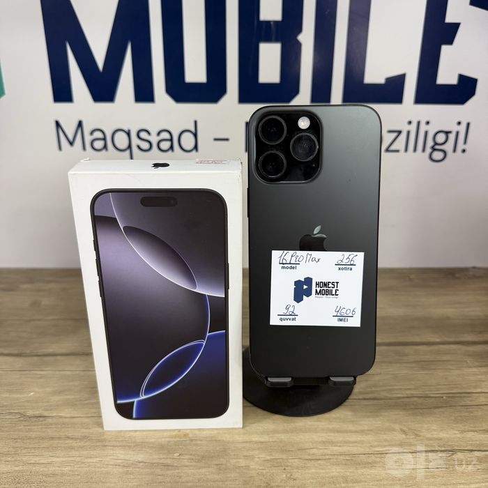iPhone 16 Pro Max black NASIYA BOR