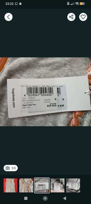 Bluza/maieu dama Hugo Boss M nou cu eticheta