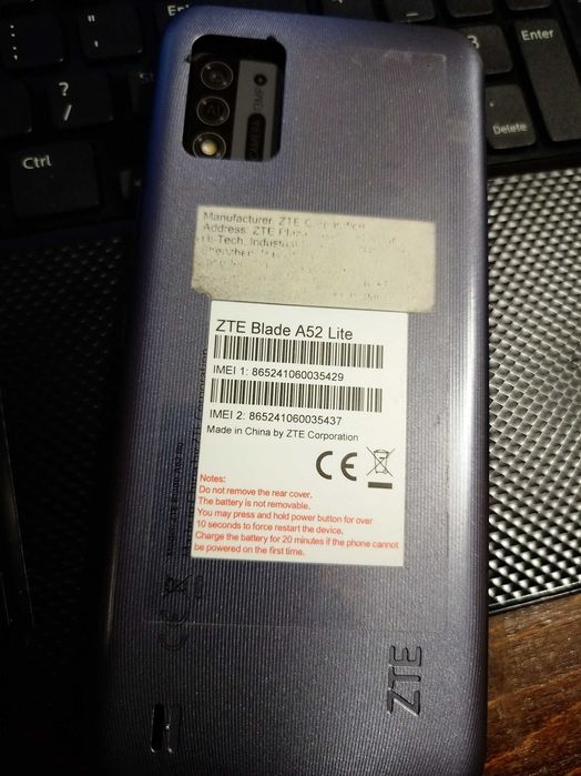 zte a52 lite нов с счупен дисплей
