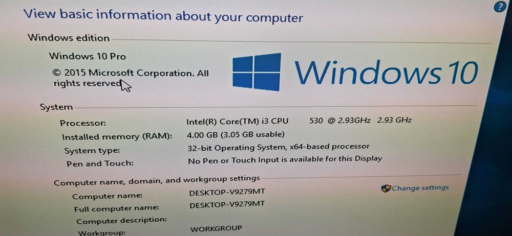 Calculator Desktop HP – i3, 4GB RAM, 750GB HDD, Windows 10