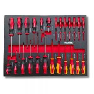 Количка с инструменти с инструменти с 12 чекмеджета HAWEK