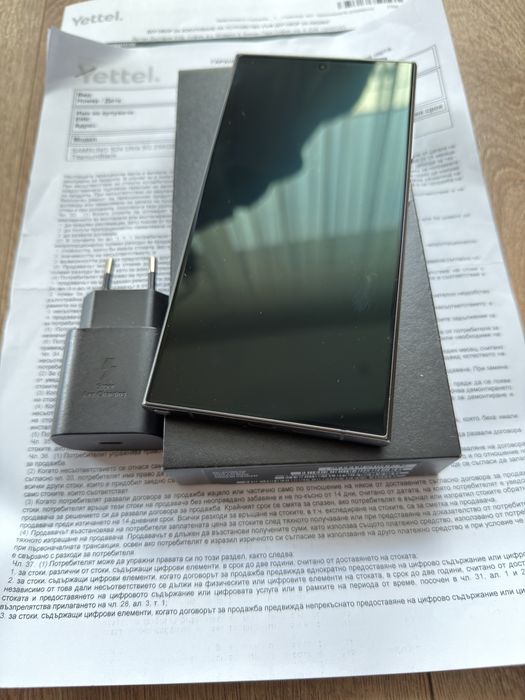Като НОВ! Samsung Galaxy S24 Ultra 256gb Titanium Black / НОВ!